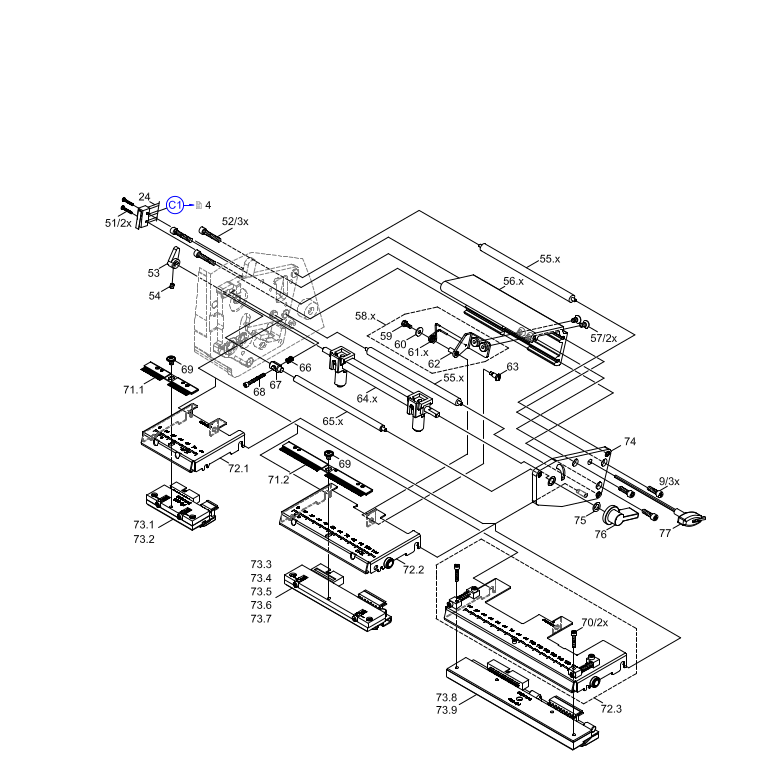 Left Hand Unit - Print Unit - 1